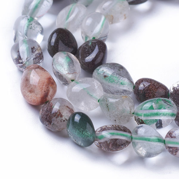 Bracelet quartz jardin- lodolite- pierre fine véritable