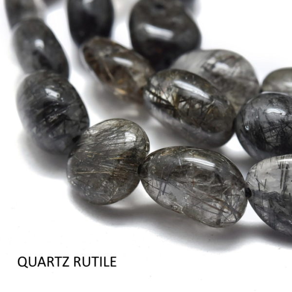 Bracelet quartz rutile- bijoux pierre fine véritable