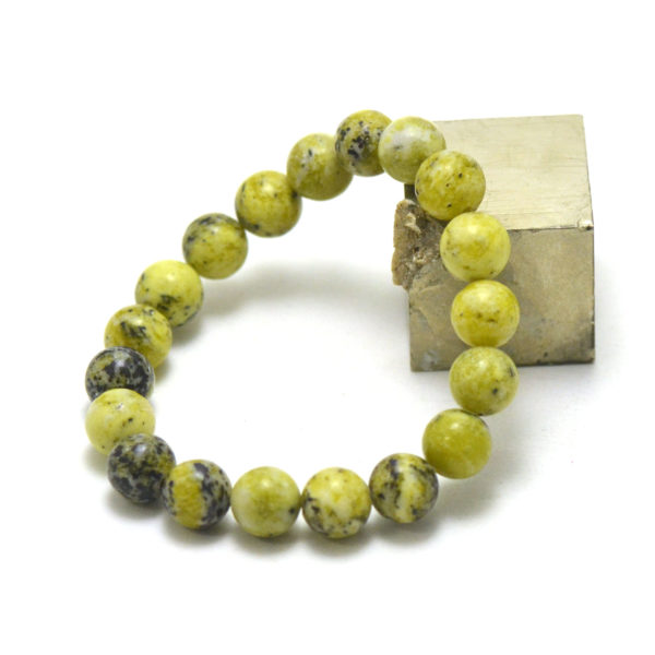 Bracelet quartz citron- bijoux en pierre fine véritable -8mm